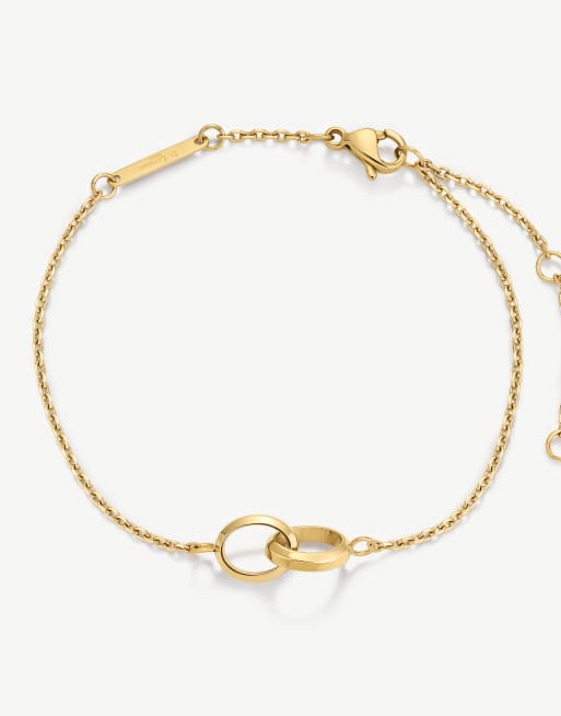 D. Louise waterproof Linked bracelet in gold 