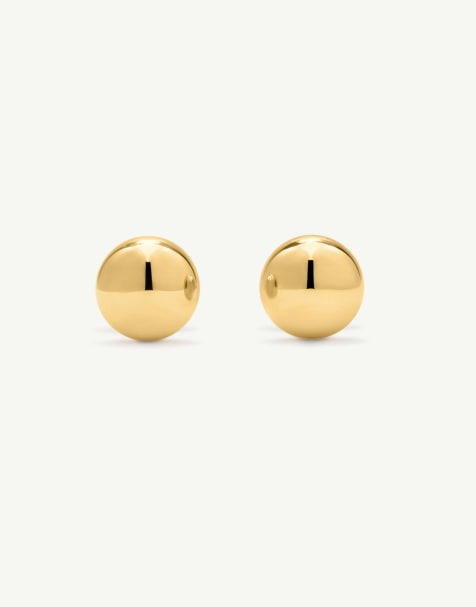 D. LOUISE Waterproof mini bauble studs – tarnish-free in gold - view 1