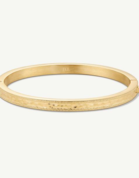 D. LOUISE Waterproof regalia bangle – tarnish-free in gold - view 1