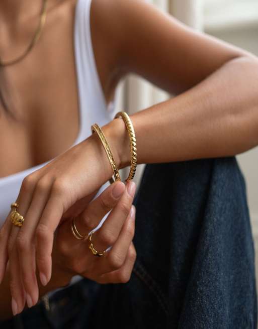 D. LOUISE Waterproof regalia bangle – tarnish-free in gold, 4 of 4