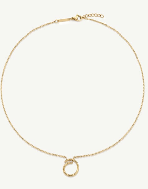 D. LOUISE Wave necklace in gold - view 1