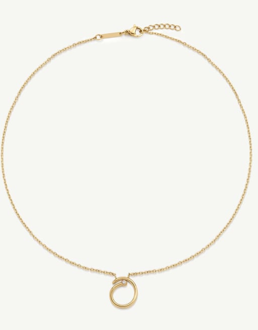 D. LOUISE Wave necklace in gold