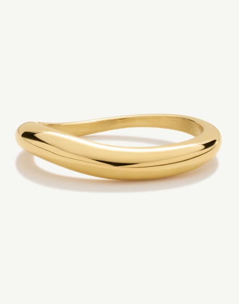 D. LOUISE Wave ring in gold - view 1
