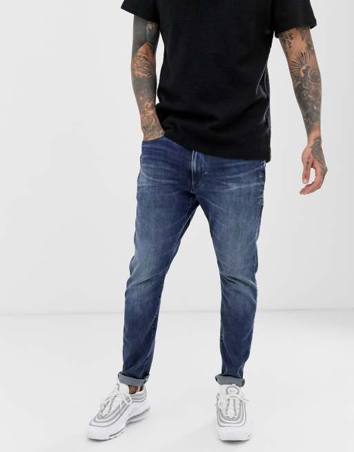D-Staq 3D medium-ældede jeans i smal pasform fra G-Star