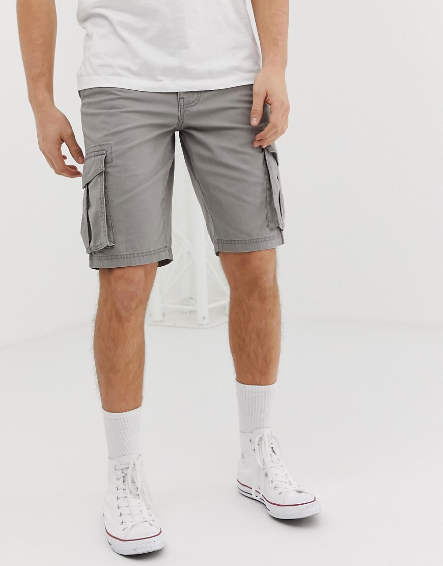 D-Struct Cargo Shorts-Grey