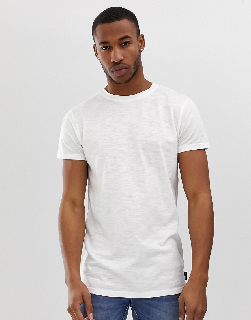 D-Struct Longline Basic T-Shirt-White