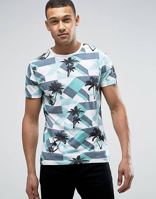 D-Struct Palm Print T-Shirt | ASOS