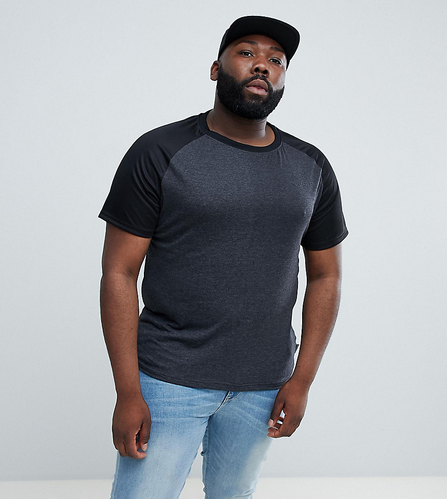 D-Struct Plus - T-shirt met raglanmouwen van mesh-Zwart