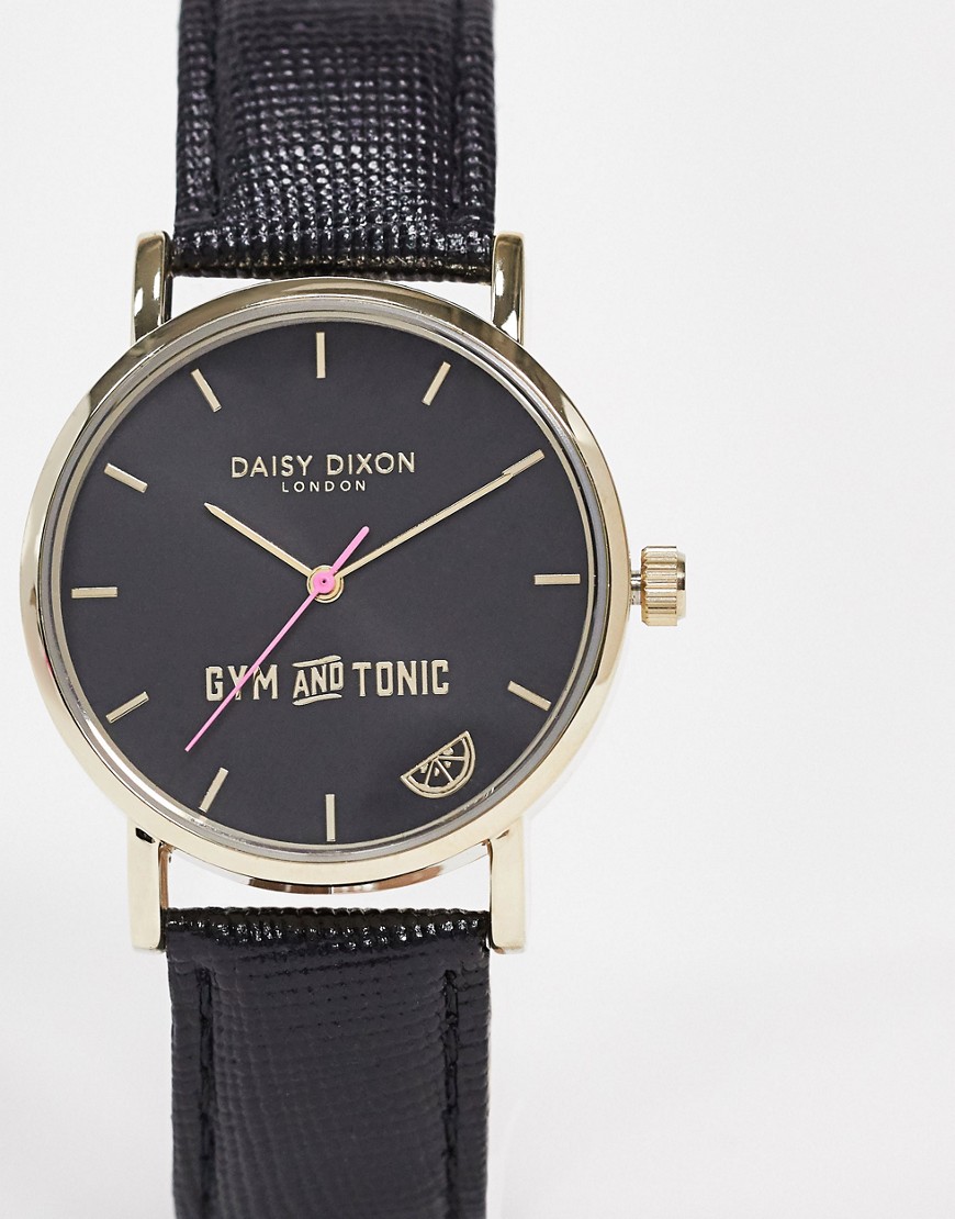 Daisy Dixon - Gym and Tonic - Horloge met zwart bandje