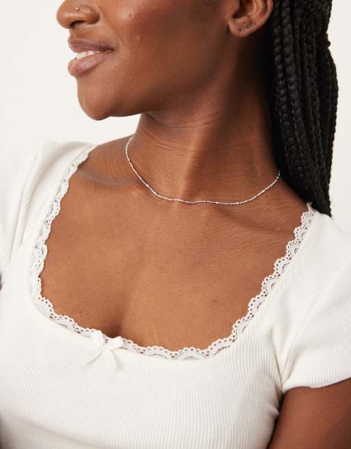 Daisy London - Catenina ondulata in argento sterling 