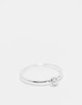 [Daisy London] Daisy London dainty faux pearl ring in sterling silver N SILVER