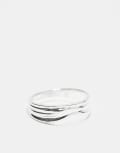 [Daisy London] Daisy London wave chunky ring in sterling silver L SILVER