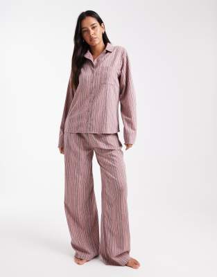 Daisy Street 3-piece Pajama Set With Eye Mask In Multi