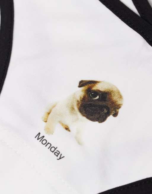 Daisy Street 7 pack dogs of the week briefs set in white, 2 of 3