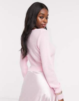 pink cardigan