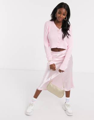 daisy street pink cardigan