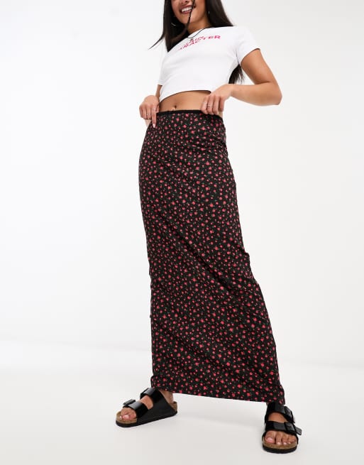 Floral skirt 90s hotsell