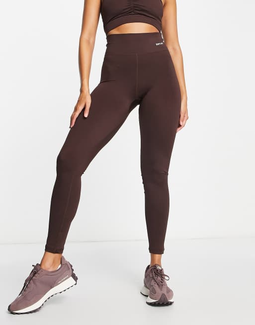 Daisy Street - Active Distorted Geo - Legging met hoge taille in bruin