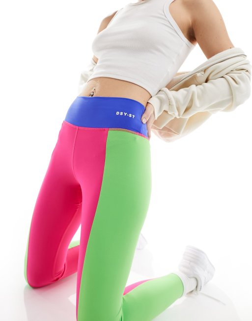 Daisy Street Active Legging taille haute Rose fluo