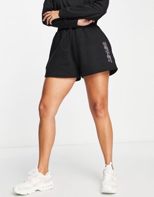 Daisy Street Active Neon shorts in black - ASOS Price Checker