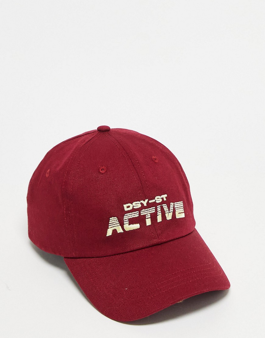 Daisy Street Active Swirly baseball cap in red