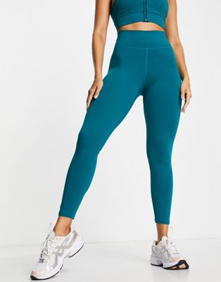 Daisy Street Active Swirly high waist leggings in green - ASOS Price Checker