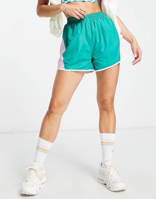 Daisy Street – Active – Turkos shorts med sidorand, 4 av 4