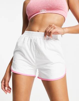 Daisy Street Daisy Street Active woven runner shorts in white