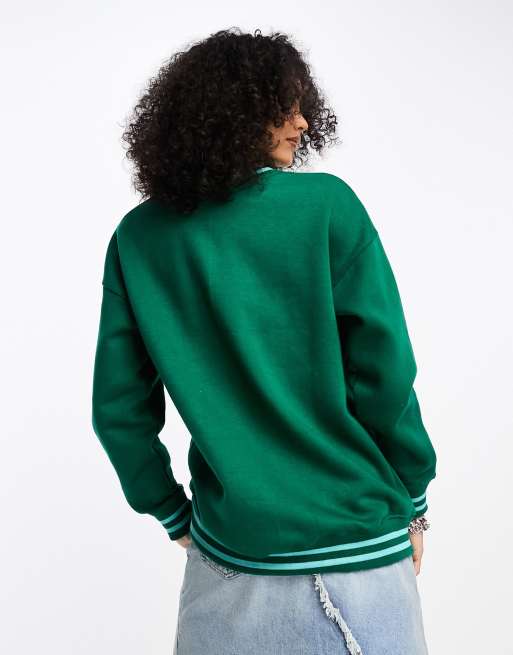 Daisy Street - Afslappet sweatshirt med 'LA'-print i collegestil, 3 af 4