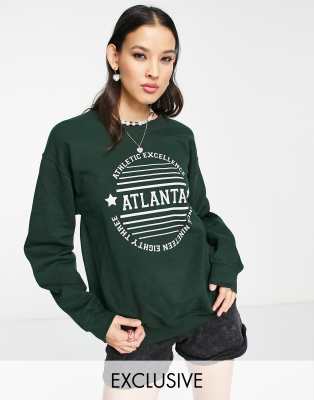 Daisy Street - Atlanta sweatshirt-Groen