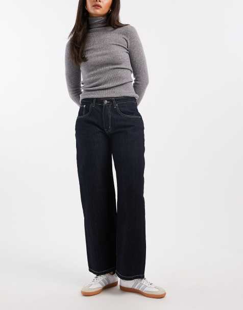 Daisy Street - Ava - Indigoblå boyfriend-jeans med lav talje - view 1