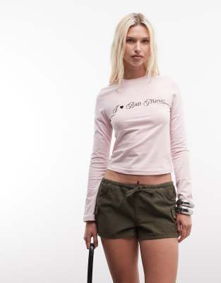 Daisy Street Bad Timing Graphic T-shirt In Pink