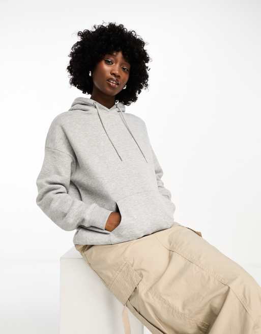 Daisy Street basics oversized hoodie in grey marl | ASOS