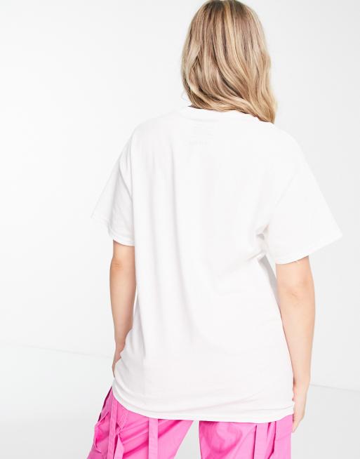 Daisy Street – Biały T-shirt oversize z nadrukiem Tracy Beaker, 2 z 4