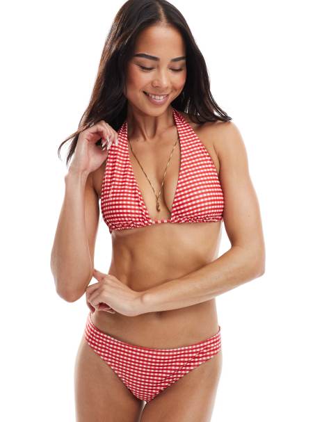 Daisy Street – Bikini mit rotem Vichy-Karomuster - view 1