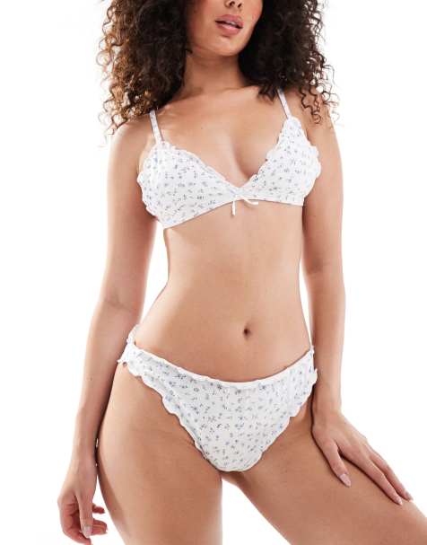 Daisy Street – Bralette mit Blümchenmuster und Rüschen - view 1