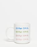 [Daisy Street] Daisy Street brewtiful mug-Multi One Size MULTI