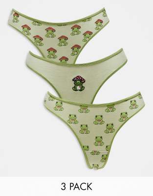 brief multipack in cotton jersey with frog graphic