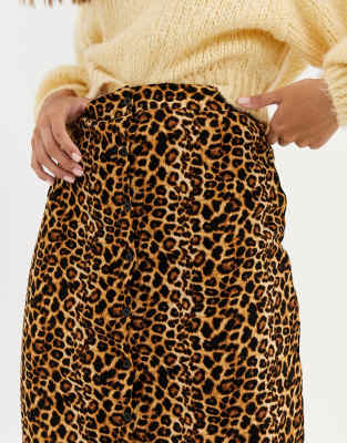 mid length leopard skirts unlimited