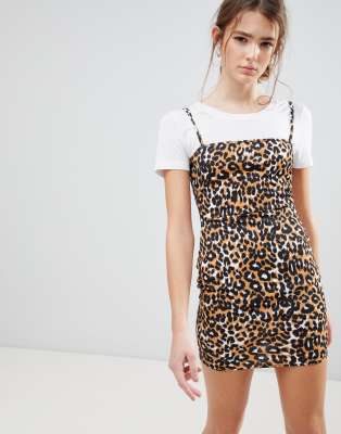 cami dress leopard