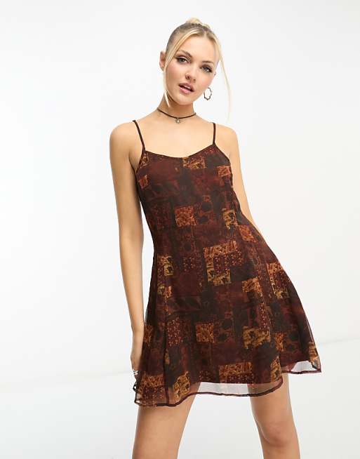 Street Patchwork Lace Contrast O Neck Dresses Street Patchwork Lace Contrast O Neck Dresses