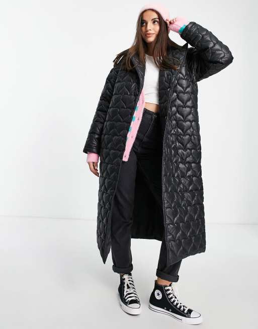 Daisy Street - Cappotto taglio lungo trapuntato a cuori