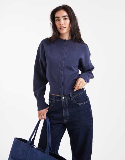 Daisy Street - Cardigan avvitato blu navy - view 1