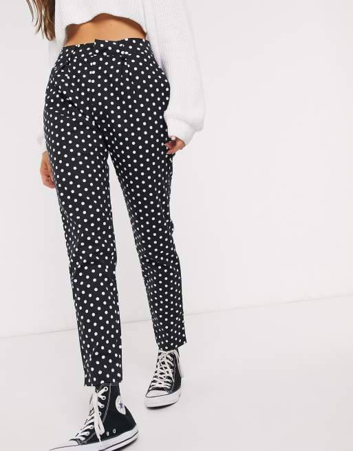 Daisy Street cigarette trousers in polka dot | ASOS