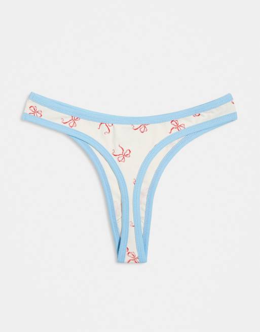 Daisy Street - Confezione da 3 slip con stampa di orsetti e fiocchi, 3 di 3