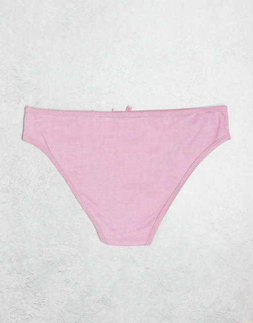 Daisy Street - Confezione multipack di slip con stampa e finiture in pizzo, 2 di 4