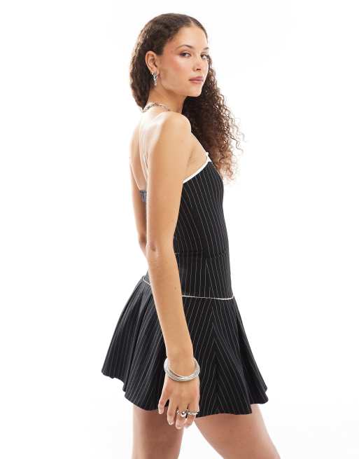 Daisy Street corset style pinstripe mini dress | ASOS