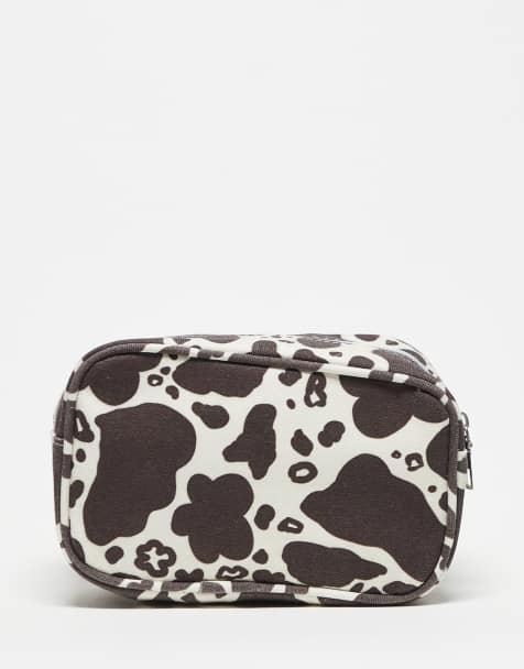 Daisy Street cow print makeup bag - view 1