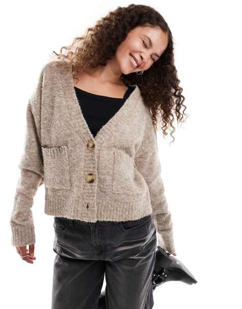 Daisy Street - Cropped boxy vest met dekensteek-detail - view 1
