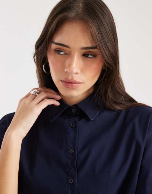 Daisy Street - Dubbellaagse mini-jurk in marineblauw, 3 van 4